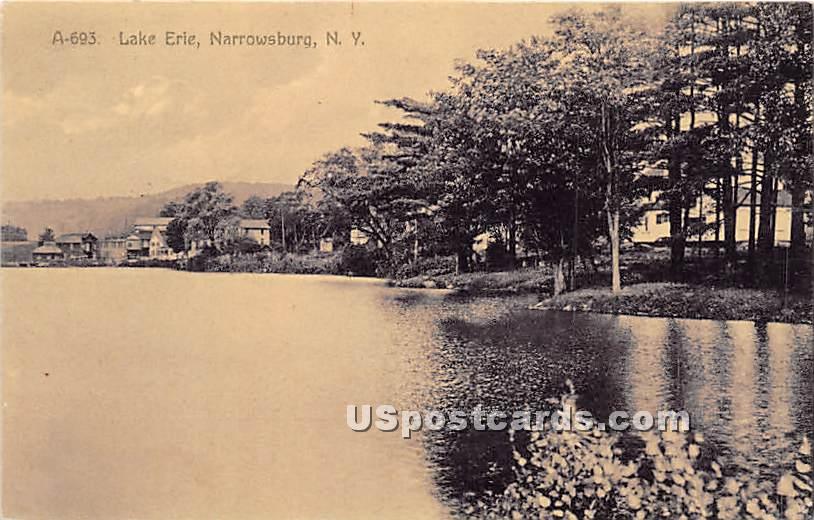 Lake Erie - Narrowsburg, New York NY Postcard
