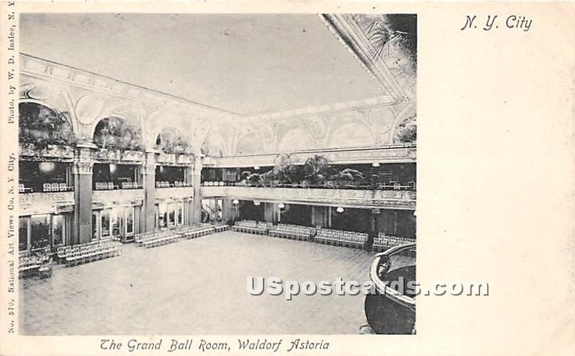 Grand Ball Room, Waldorf Astoria - New York City Postcards, New York NY Postcard