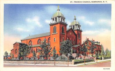 St Francis Church Newburgh, New York Postcard