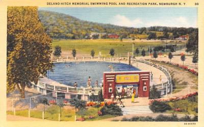 Delano Hitch Memorial Swimming Pool & Recreation Park Newburgh, New York Postcard
