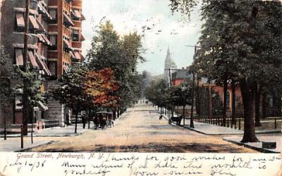 Grand Street Newburgh, New York Postcard