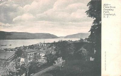 View from Downing Park Newburgh, New York Postcard