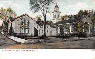 St George's Church Newburgh, New York Postcard