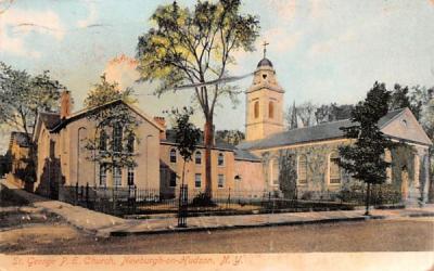 St George PE Church Newburgh, New York Postcard