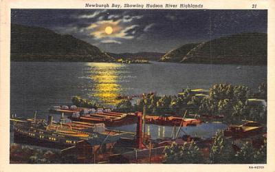 Newburgh Bay New York Postcard