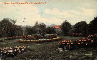 Flower Beds Newburgh, New York Postcard