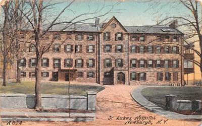 St Luke's Hospital Newburgh, New York Postcard