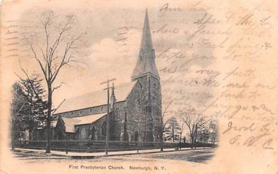 First Presbyterian Church Newburgh, New York Postcard