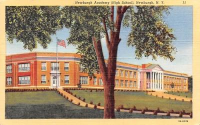 Newburgh Academy High School New York Postcard