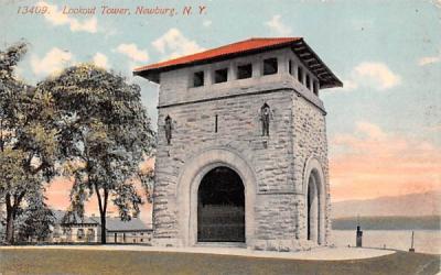 Lookout Tower Newburgh, New York Postcard