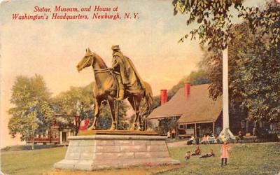 Statue, Museum, & House Newburgh, New York Postcard