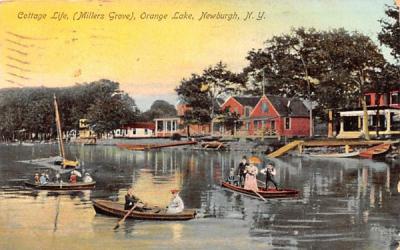 Cottage Life, Millers Grove Newburgh, New York Postcard