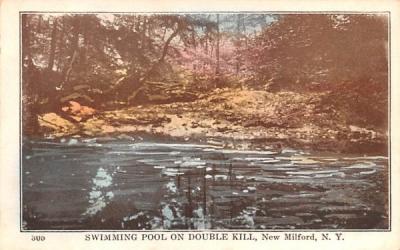 Swimming Pool on Double Kill New Milford, New York Postcard