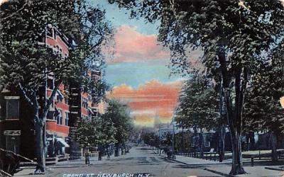 Grand Street Newburgh, New York Postcard