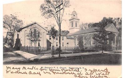 St George's PE Church Newburgh, New York Postcard