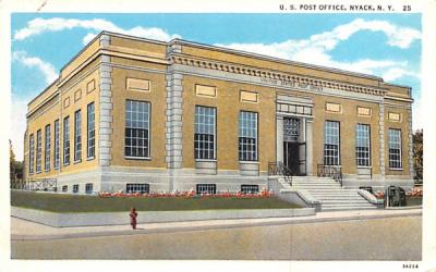 US Post Office Nyack, New York Postcard