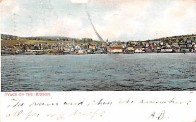 Hudson River Nyack, New York Postcard