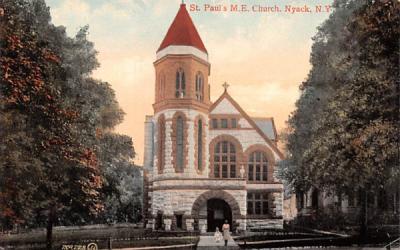 St Paul's ME Church Nyack, New York Postcard