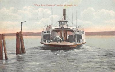 Ferry Boat Rockland Nyack, New York Postcard