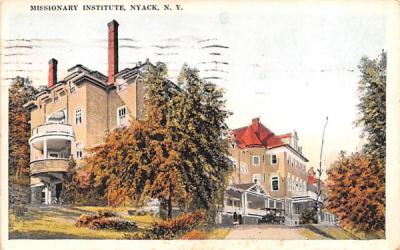 Missionary Institute Nyack, New York Postcard