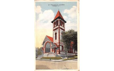 St Paul's ME Church Nyack, New York Postcard