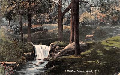 Mountain Stream Nyack, New York Postcard