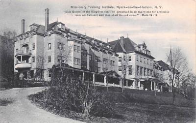 Missionary Training Institute Nyack on the Hudson, New York Postcard