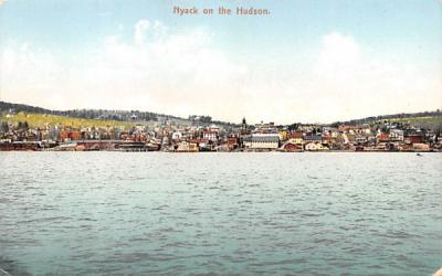 Water View Nyack on the Hudson, New York Postcard