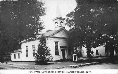 St Paul Lutheran Church Narrowsburg, New York Postcard