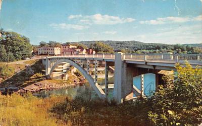 Interstate Bridge Narrowsburg, New York Postcard
