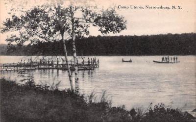 Camp Utopia Narrowsburg, New York Postcard