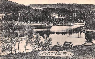 Delaware River Narrowsburg, New York Postcard