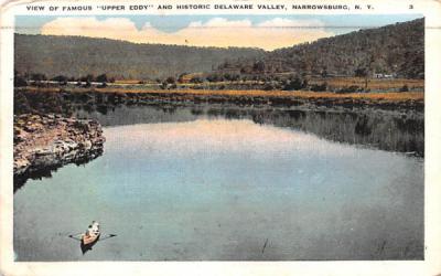 Upper Eddy & Historic Delaware Valley Narrowsburg, New York Postcard