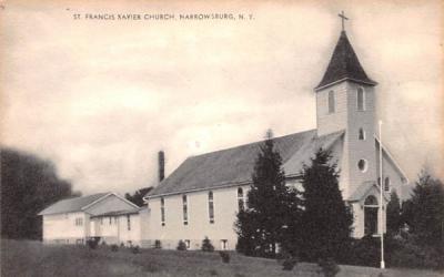 St Francis Xavier Church Narrowsburg, New York Postcard