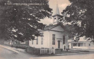 St Paul's Lutheran Church Narrowsburg, New York Postcard