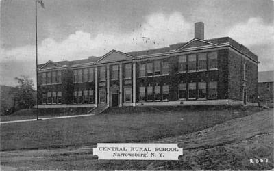 Central Rural School Narrowsburg, New York Postcard