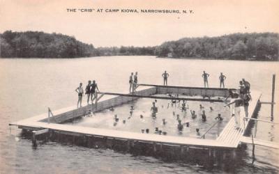 Crib at Camp Kiowa Narrowsburg, New York Postcard