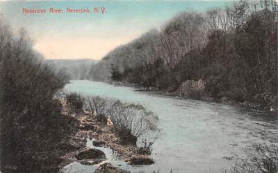 Neversink River New York Postcard