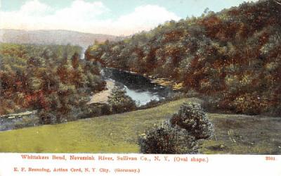 Whittakers Bend Neversink River, New York Postcard