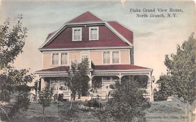 Finks Grand View House North Branch, New York Postcard