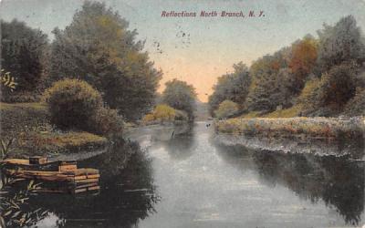 Reflections North Branch, New York Postcard