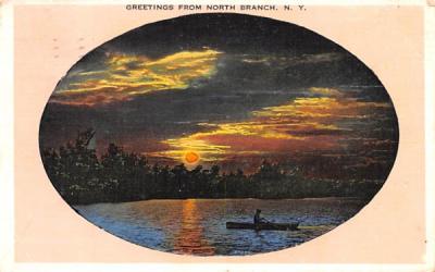 Greetings From North Branch, New York Postcard