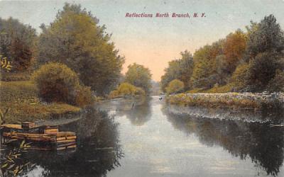 Reflections North Branch, New York Postcard