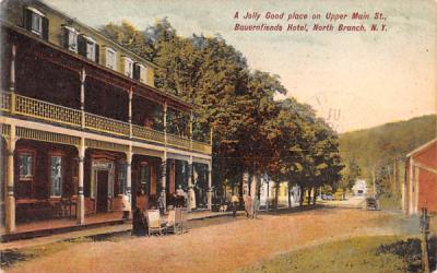 Upper Main Street North Branch, New York Postcard