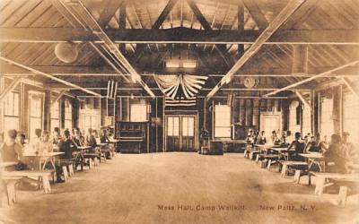 Mess Hall Camp Wallkill New Paltz, New York Postcard