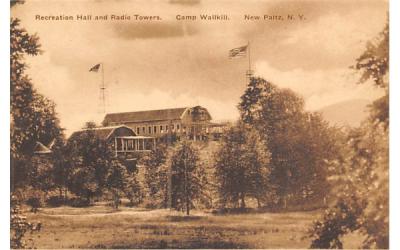 Radio Towers Camp Wallkill New Paltz, New York Postcard