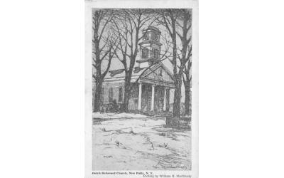 Dutch Reformed Church New Paltz, New York Postcard