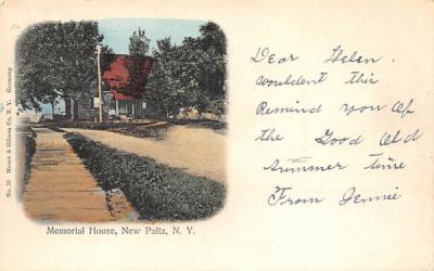 Memorial House  New Paltz, New York Postcard
