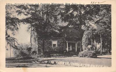 Memorial House and Patentee Monument New Paltz, New York Postcard