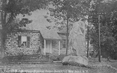 Patentee Monument and Memorial House New Paltz, New York Postcard